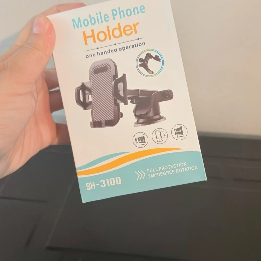 Universal Car Phone Mount Holder SH-3100 - 360° Rotation Windshield & Air Vent